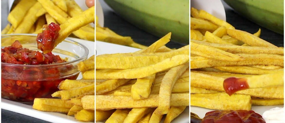 Crispy French Fries Made With Green Plantain #shorts Crispy French Fries Made With Green Plantain #shorts