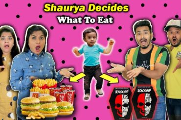 Baby Chooses What To Eat | Shaurya Decides | Hungry Birds