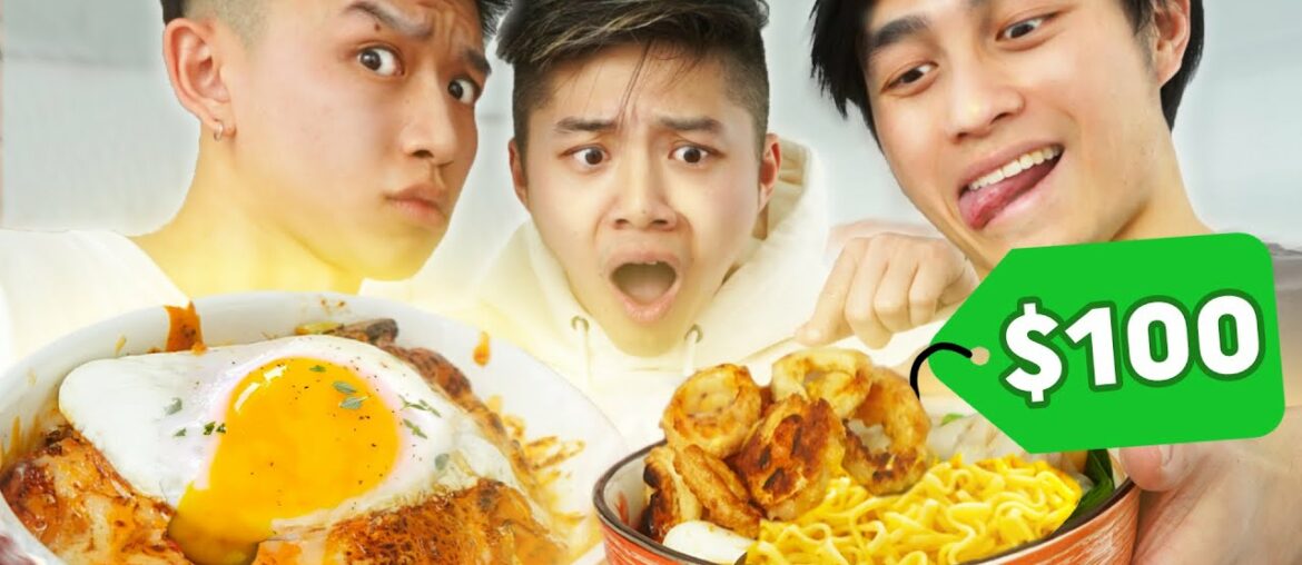 Who Can Make the Best Instant Ramen with $100 (COOKOFF)