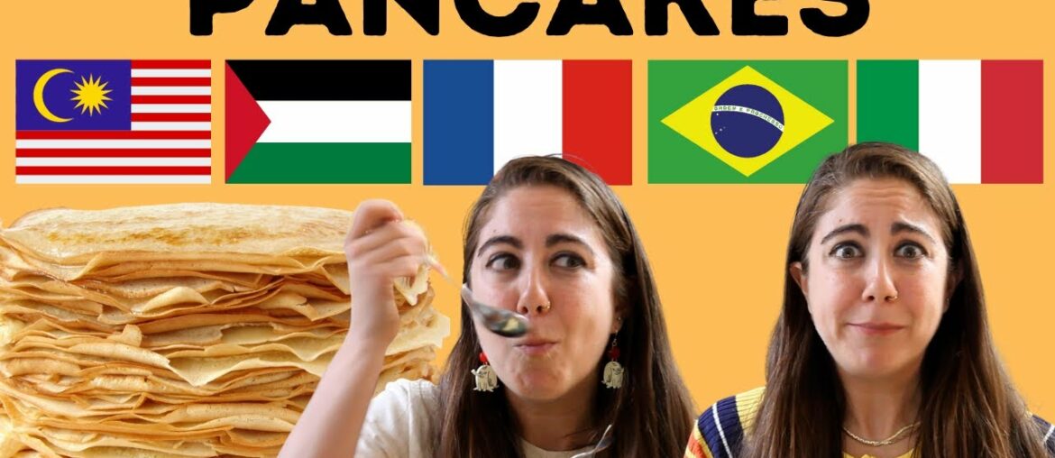 Trying 5 Pancakes from 5 Countries (Brazil, Italy, Palestine, Malaysia, France) Trying 5 Pancakes from 5 Countries (Brazil, Italy, Palestine, Malaysia, France)