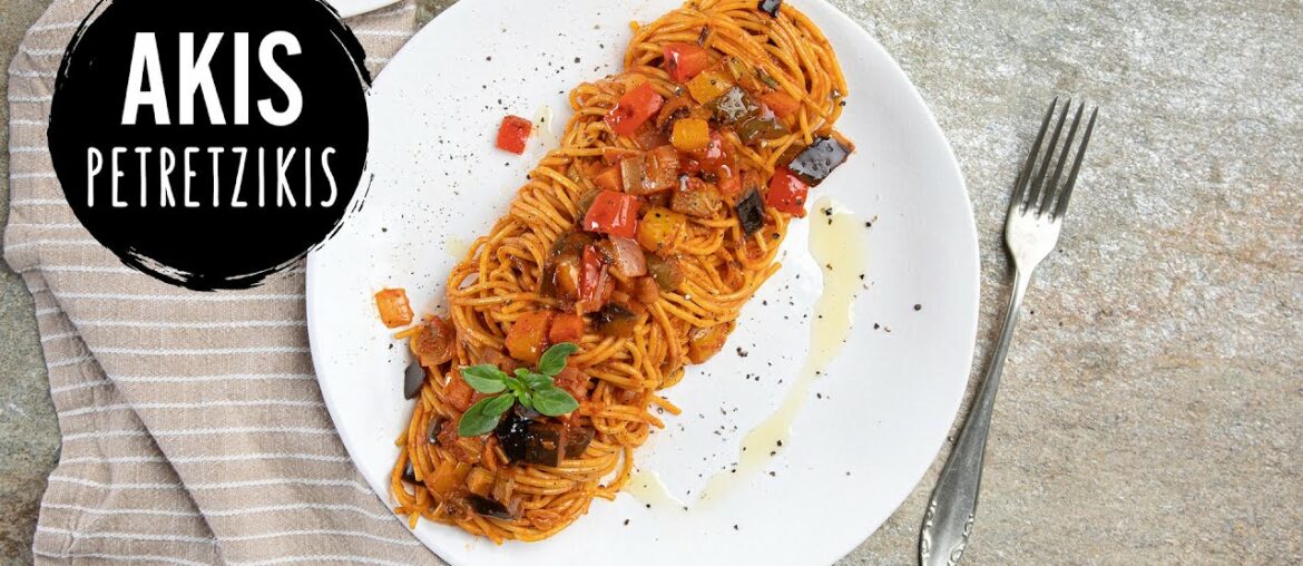 Vegan Ratatouille Pasta | Akis Petretzikis Vegan Ratatouille Pasta | Akis Petretzikis