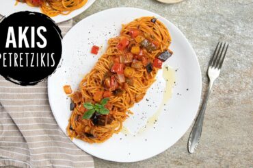 Vegan Ratatouille Pasta | Akis Petretzikis