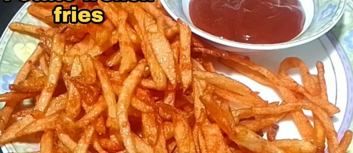 Crispy Potato french fries recipe in telugu By Jyothi Shara Recipes