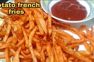 Crispy Potato french fries recipe in telugu By Jyothi Shara Recipes