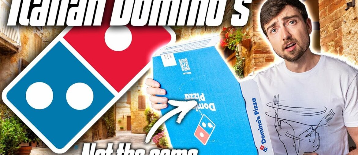An American Tries Italian DOMINO'S PIZZA