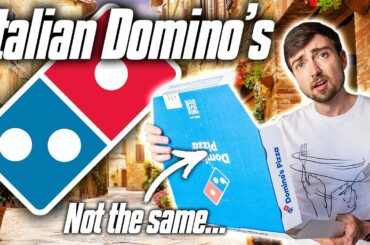 An American Tries Italian DOMINO'S PIZZA