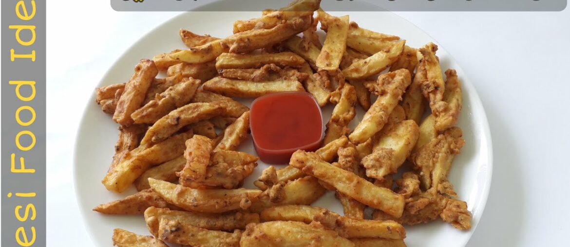 Fried Potato Chips Recipe | French Fries | Home made Potato Chips | by Desi Food Idea Fried Potato Chips Recipe | French Fries | Home made Potato Chips | by Desi Food Idea