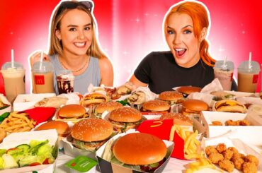 AUSTRALIAN GIRLS EAT THE ENTIRE MCDONALDS MENU! (w/ ilsa)