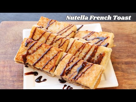 Eggless Nutella French Toast Recipe | Easy & Delicious Breakfast/Snack recipe Eggless Nutella French Toast Recipe | Easy & Delicious Breakfast/Snack recipe