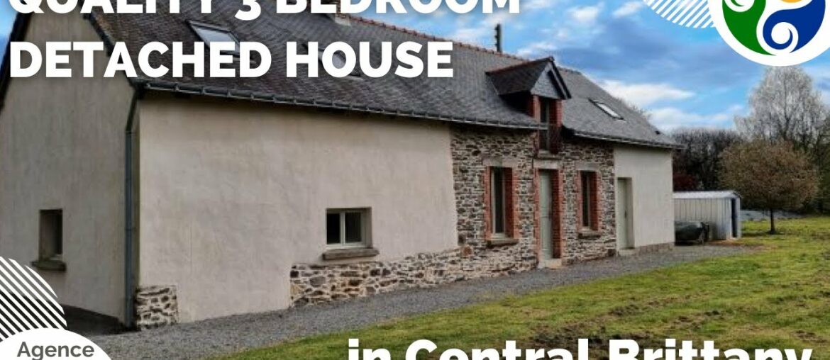 HOUSE FOR SALE IN FRANCE - 3 Bedroom Detached house in Central Brittany, quality renovation