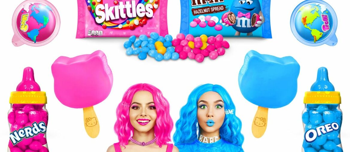 Pink Food VS Blue Food Challenge | Eating Only One Color Food for 24 HRS by RATATA CHALLENGE Pink Food VS Blue Food Challenge | Eating Only One Color Food for 24 HRS by RATATA CHALLENGE