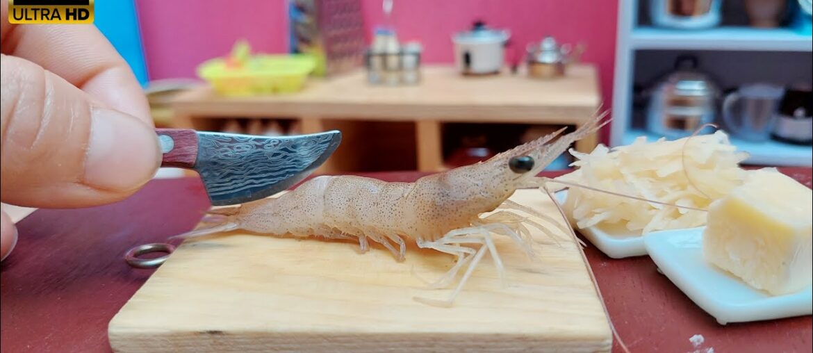 Amazing Shrimp fries recipe | Fried shrimp with French fries | satisfying miniature cooking Amazing Shrimp fries recipe | Fried shrimp with French fries | satisfying miniature cooking