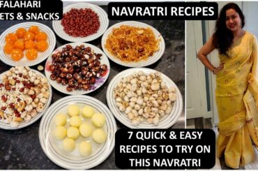 Navratri Recipes | 7 Must Try Falahari Snacks & Sweets for Navratri | Navratri Preps In UK
