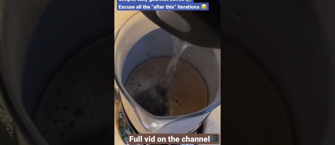 How to make French Press coffee! Short clip