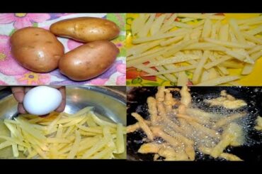 crispy egg French fries recipe //SK cooking///