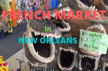 The Historic French Market in New Orleans, Louisiana #frenchmarket #neworleans #louisiana