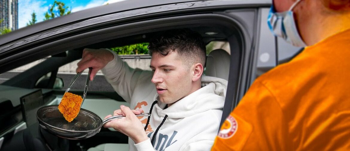 Cooking Fried Chicken In The Drive Thru