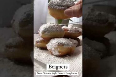 Beignets - NOLA Style French Doughnuts #beignets #doughnut #recipe #foodie #cooking