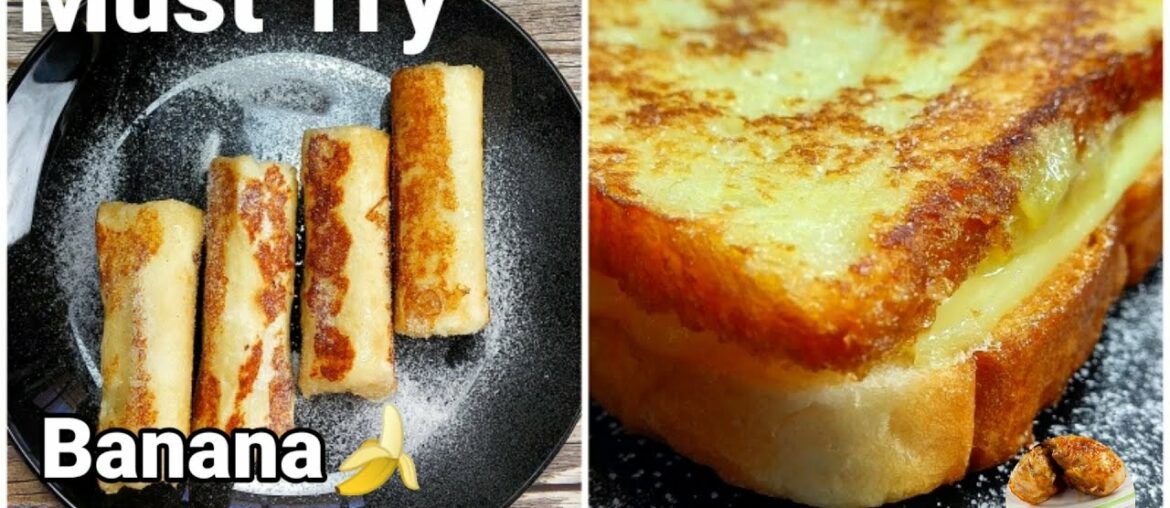 Delicious sweet banana French toast recipes for breakfast l Easy breakfast recipes Delicious sweet banana French toast recipes for breakfast l Easy breakfast recipes