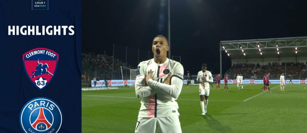 CLERMONT FOOT 63 - PARIS SAINT-GERMAIN (1 - 6) - Highlights - (CF63 - PSG) / 2021-2022
