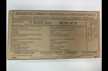 2022 French Ration De Combat Individuelle Rechauffable (RCIR): Menu 8 (Unboxing) (CC)