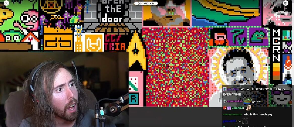 Asmongold gets counter-attacked by the French on r/place Asmongold gets counter-attacked by the French on r/place