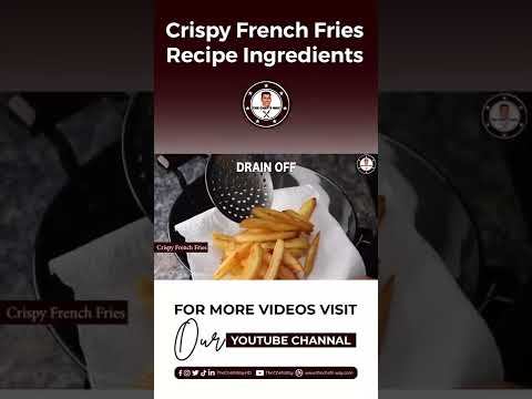 Home Made Crispy French Fries Recipe Ingredients by The Chefs Way #shorts Home Made Crispy French Fries Recipe Ingredients by The Chefs Way #shorts
