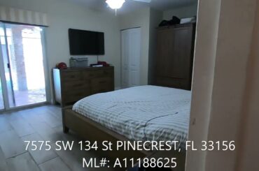 7575 SW 134th St, PINECREST FL 33156-6843 ML#A11188625 Front Yard and Main House