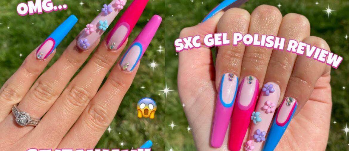SXC COSMETICS GEL POLISH GLUE GEL KIT REVIEW | SPRING FRENCH TIPS | GIVEAWAY! EASY APRES DUPE METHOD SXC COSMETICS GEL POLISH GLUE GEL KIT REVIEW | SPRING FRENCH TIPS | GIVEAWAY! EASY APRES DUPE METHOD