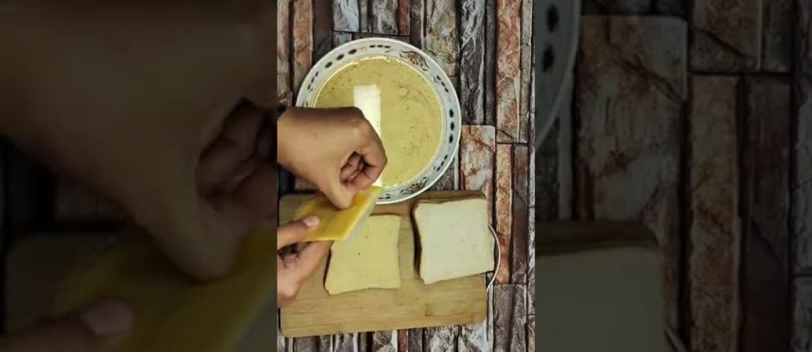 Easy Breakfast Recipe /Eggless French Cheese Toast