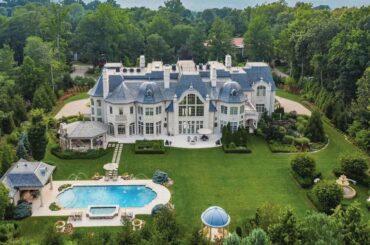 $25,000,000! A magnificent French-inspired manor in an exclusive enclave of Alpine, New Jersey