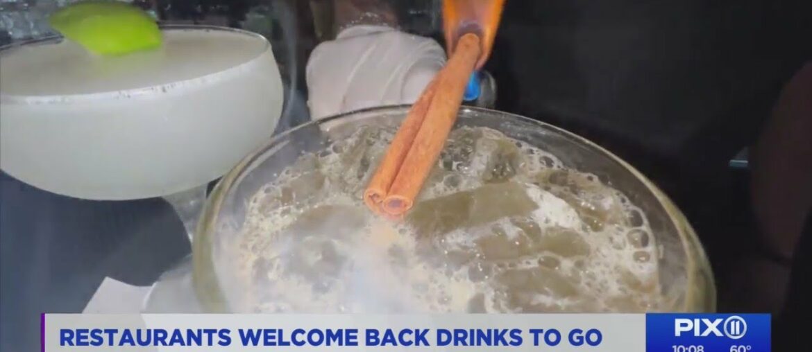 New York restaurants welcome back to-go drinks