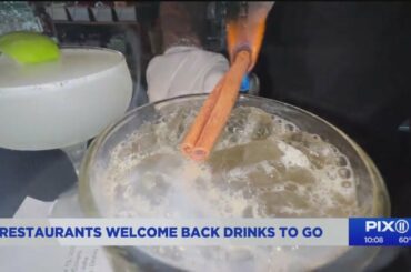 New York restaurants welcome back to-go drinks