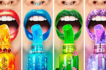 Fire Girl, Water Girl, Air Girl and Earth Girl! Four Elements in College