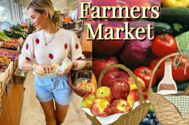 COME TO THE FARMERS MARKET WITH ME! SOUTH OF FRANCE FRESH GROCERY SHOPPING!