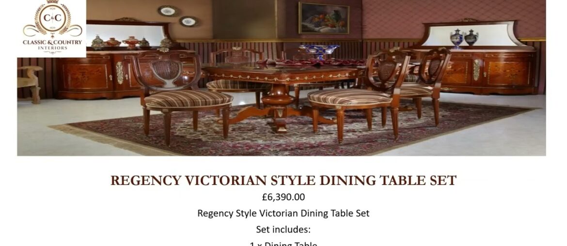 Antique French Dining Table And Chairs