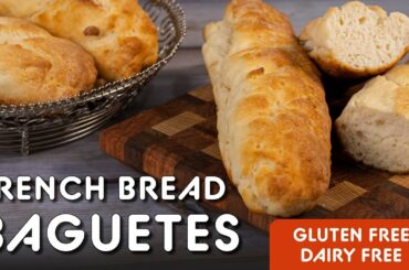 Crispy AND Chewy Gluten Free French Bread Baguette Recipe | Dairy Free Too! | gf explorers