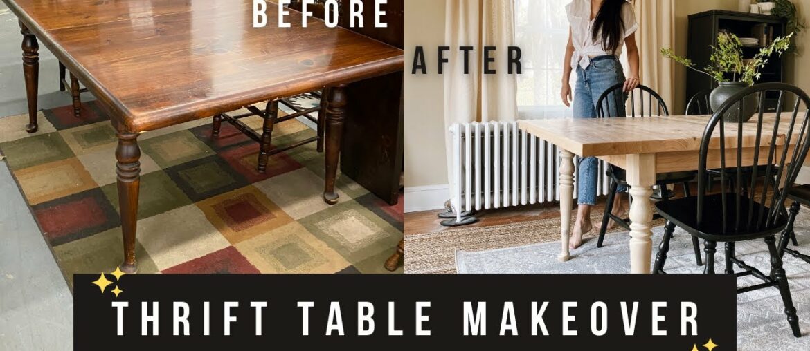 THRIFT TABLE MAKEOVER | thrifting the french country dining table of my dreams! THRIFT TABLE MAKEOVER | thrifting the french country dining table of my dreams!