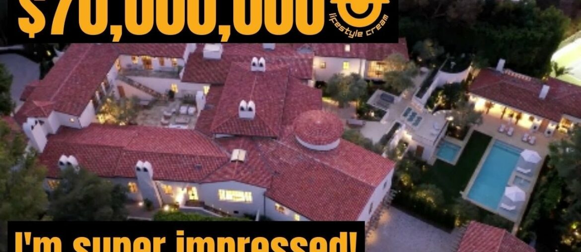 Touring A Crazy $70Million Mega Mansion With A 7,000 Bottle Wine Cellar  | Bel Air Luxury Home Tour