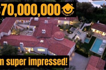 Touring A Crazy $70Million Mega Mansion With A 7,000 Bottle Wine Cellar  | Bel Air Luxury Home Tour