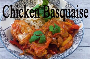 The World's Most Delicious French Chicken Recipe - Chicken or Poulet Basquaise -  Mediterranean Diet