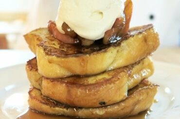 How to Make the BEST Apple Cinnamon French Toast with Salted Maple Whipped Cream