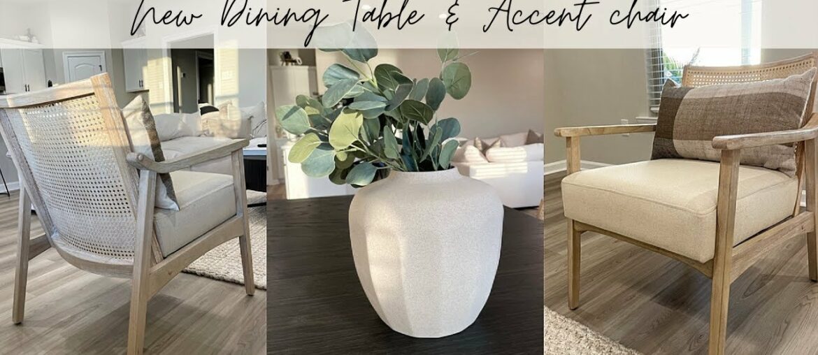 HOME DECOR UPDATES | MODERN & NEUTRAL | NEW DINING TABLE + ACCENT CHAIR | HOUSE TO HOME VLOG 2022 HOME DECOR UPDATES | MODERN & NEUTRAL | NEW DINING TABLE + ACCENT CHAIR | HOUSE TO HOME VLOG 2022