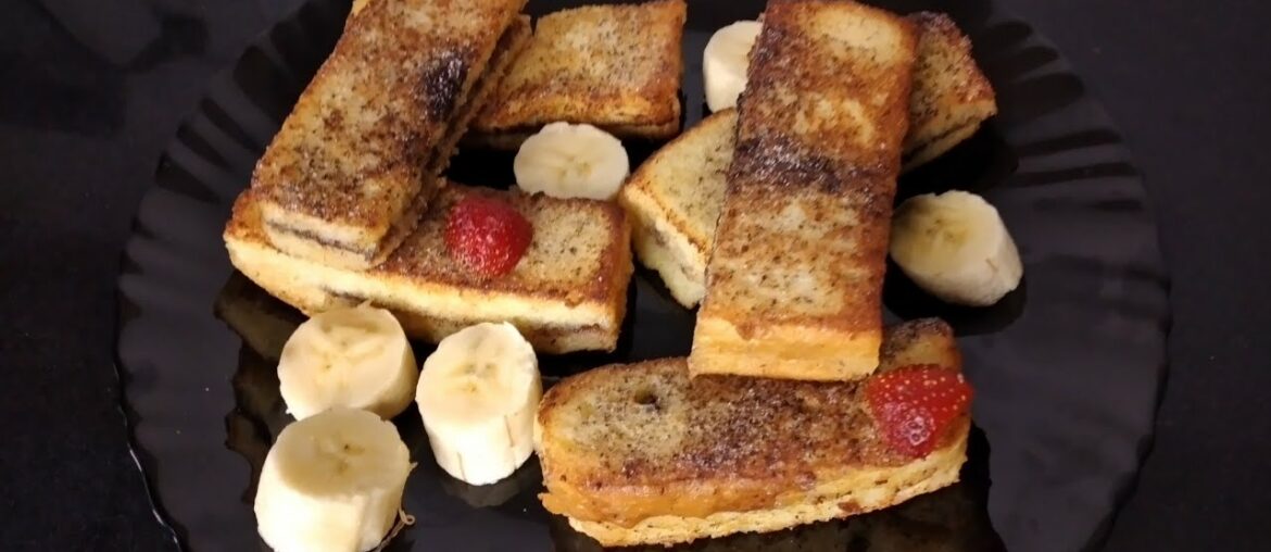 French toast Very Easy Recipe / bared recipe/ by More food by Bina