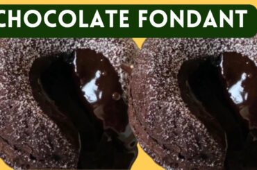 Chocolate Fondant Cake | Chocolate Fondant French Dessert | Lava Cake |#Shorts #creatingforindia