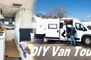 DIY Camper Van With Wine CELLAR - Full Van Tour