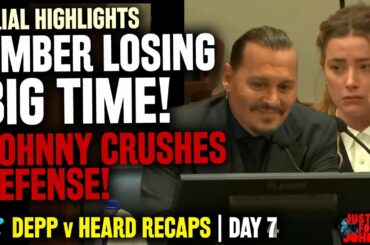 Amber Heard LOSING BIG TIME! Johnny Depp CRUSHES Cross Exam From Her Lawyers!  | Trial Day 7 Recap