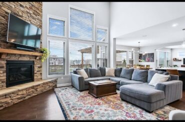 Stylish home with custom upgrades in golf course community!