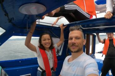 2022, April 24. Nabe-san came to Kagoshima, enjoying good French wine & fun time on my Motor boat !