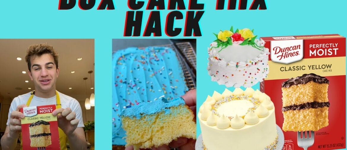 How to Make a Boxed Cake Mix Taste GOURMET! (EASY BAKING HACK)